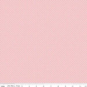 Riley Blake Designs, Basics, Kisses, baby pink cotton quilting fabric