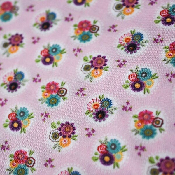 ADORnit Fabrics - Sunshine Girls Kollektion - Bouquet Polka -