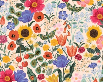 Rifle Paper Co., Curio, Blossom, Blush, Rifle Paper Co, RP1100, BL20, Cotton n Steel, digiprint, apparel fabric, quilting cotton, home decor