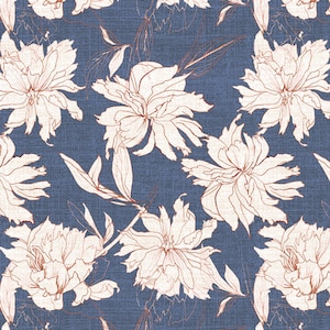 Art Gallery Fabrics,  Florence Collection, Peonia di Boboli, continuous cut cotton quilting fabric by the yard from Katarina Roccella