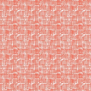 Puede incluir: Un patrón sin costuras de líneas rojas sobre un fondo blanco. Las líneas están dispuestas en una cuadrícula, creando un efecto texturizado.