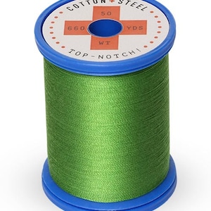 Barnyard Grass Sulky Thread 100% Cotton Thread Spool, 50 Weight, 660 yards, Cotton and Steel thread, quilting thread, sewing thread