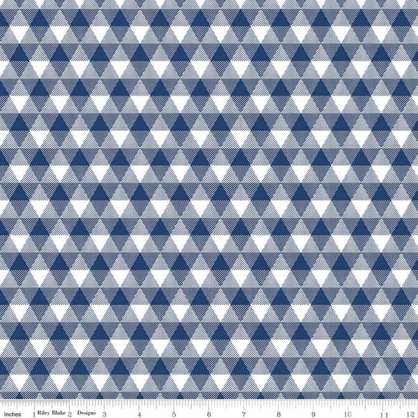 Riley Blake Designs - Land of Liberty -  Gingham - Navy