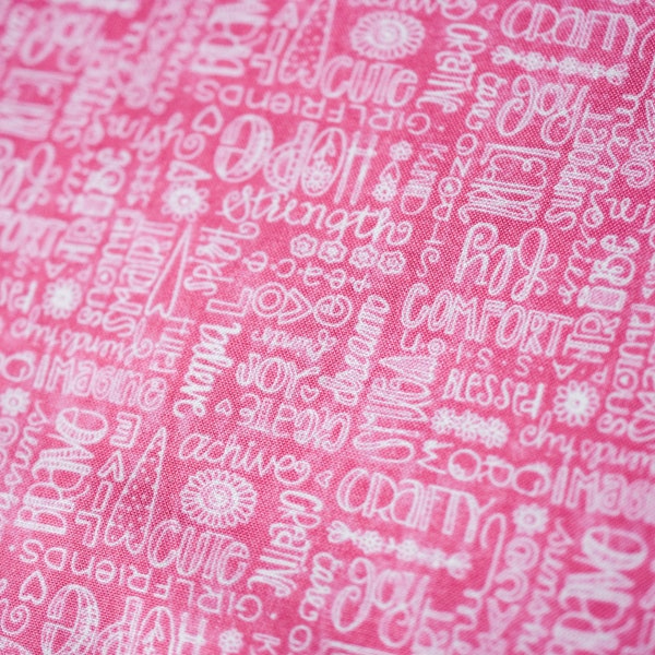 ADORNit Sunshine Girls Collection Friend Words Pink