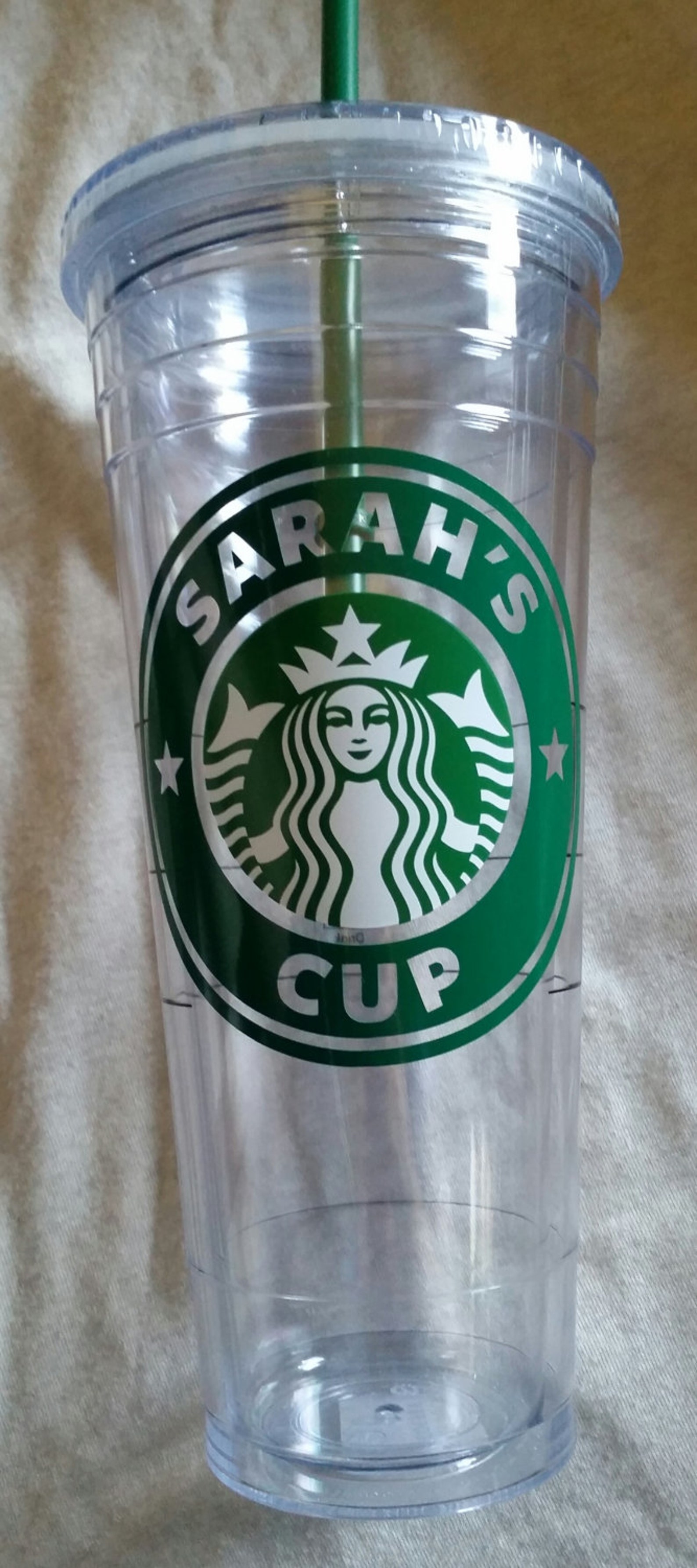 Authentic Starbucks Venti Size 24 Oz Clear Cold Tumbler Etsy