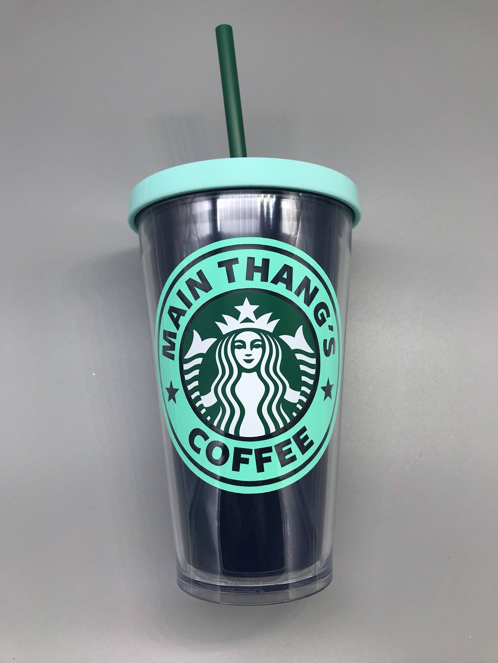 clear venti starbucks tumbler
