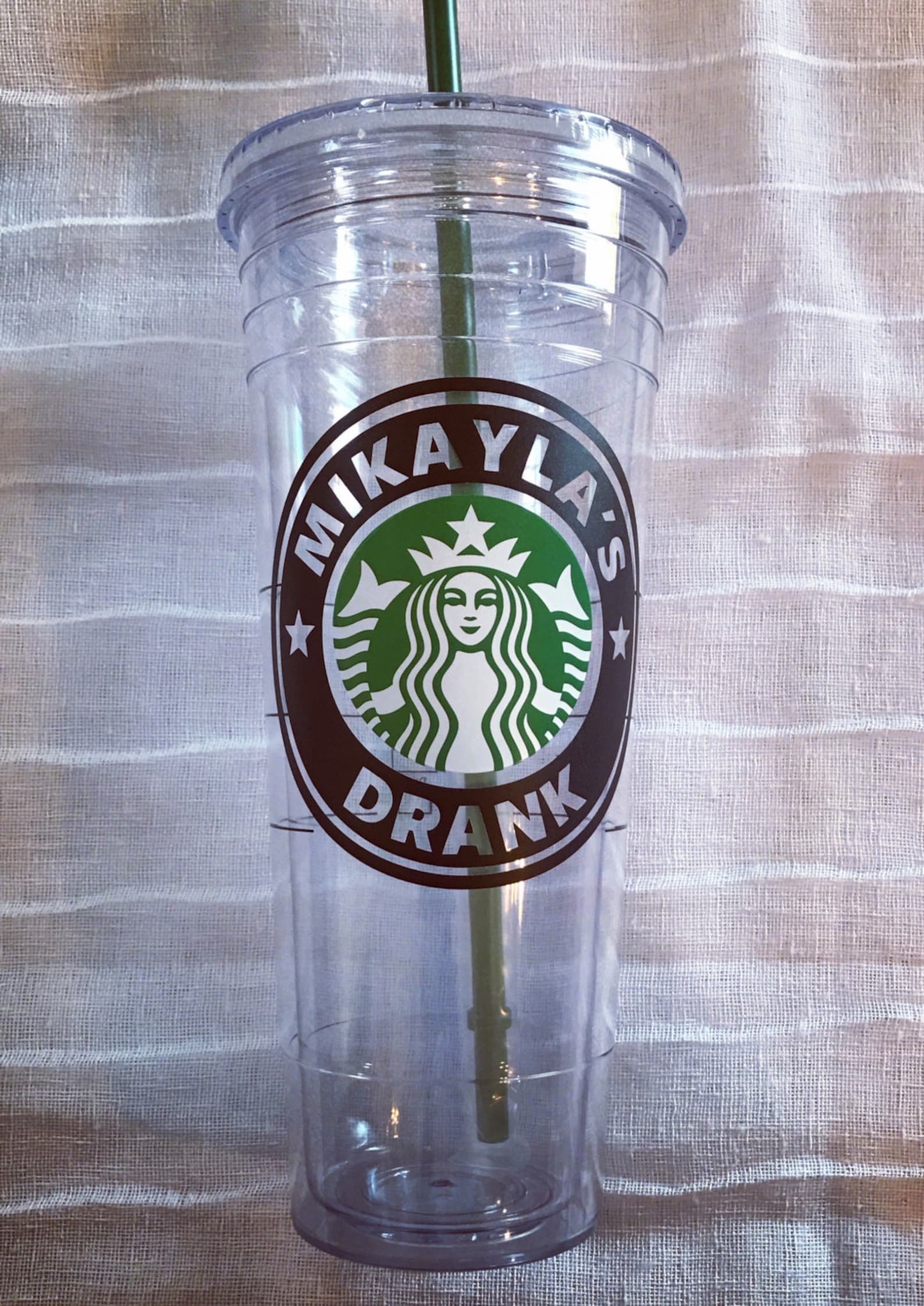 clear venti starbucks tumbler