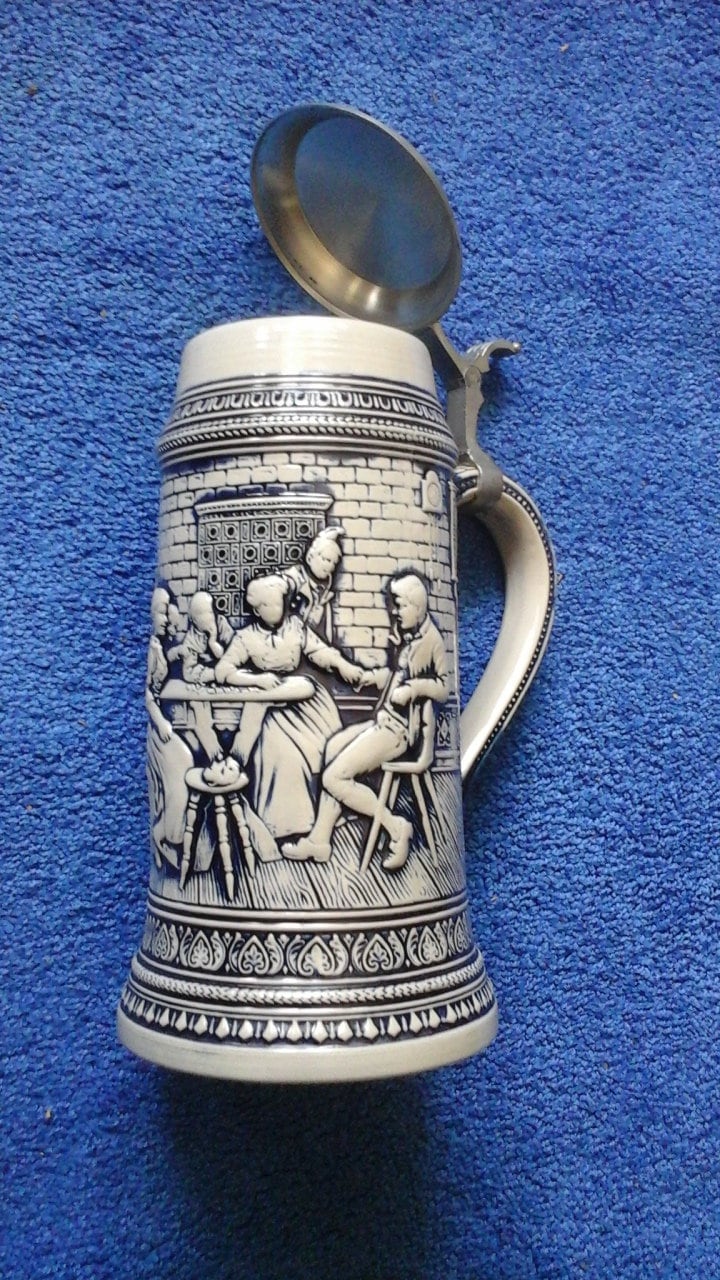 Vintage original GERZ Gerzit tall west German beer stein Etsy