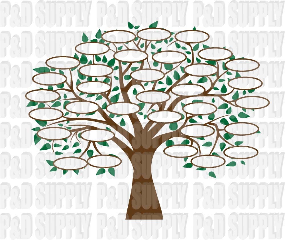 Download Family Tree 33 SVG DXF Digital cut file for cricut or | Etsy