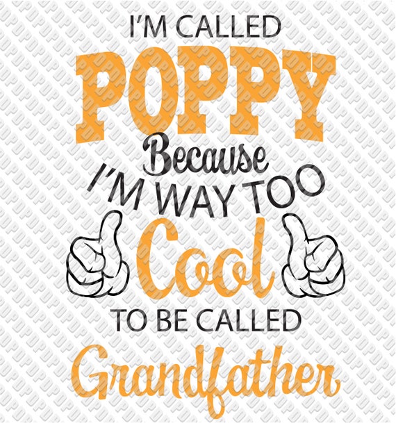 Grandpa Grandfather Poppy This Guy SVG DXF Digital Cut Etsy