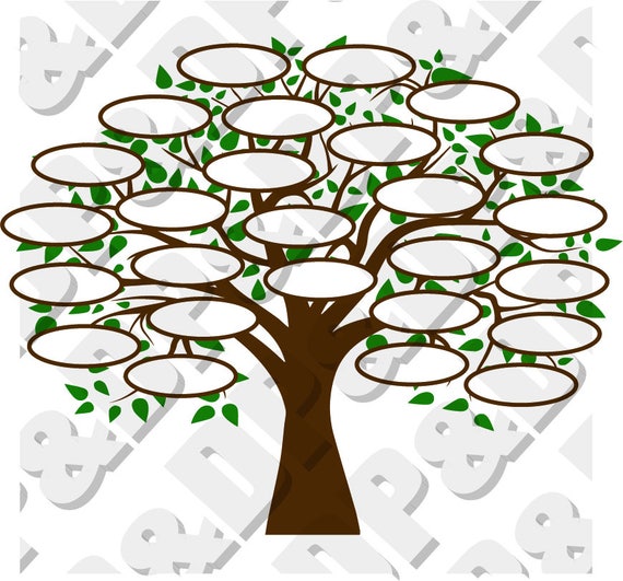Download Family Tree 26 SVG DXF Digital cut file for cricut or | Etsy