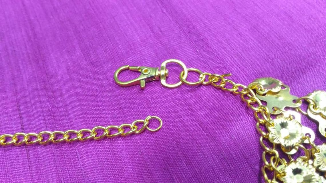 Gold metal belt bell chain belt tassel belt metal chain Etsy