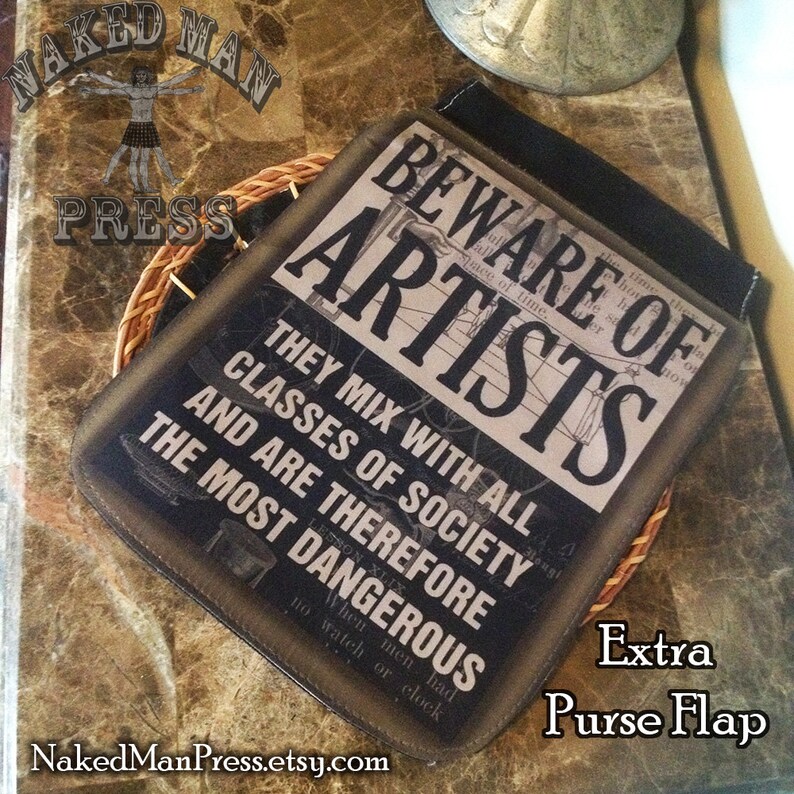 Beware of Artists, EXTRA FLAP For Small Shoulder Bag