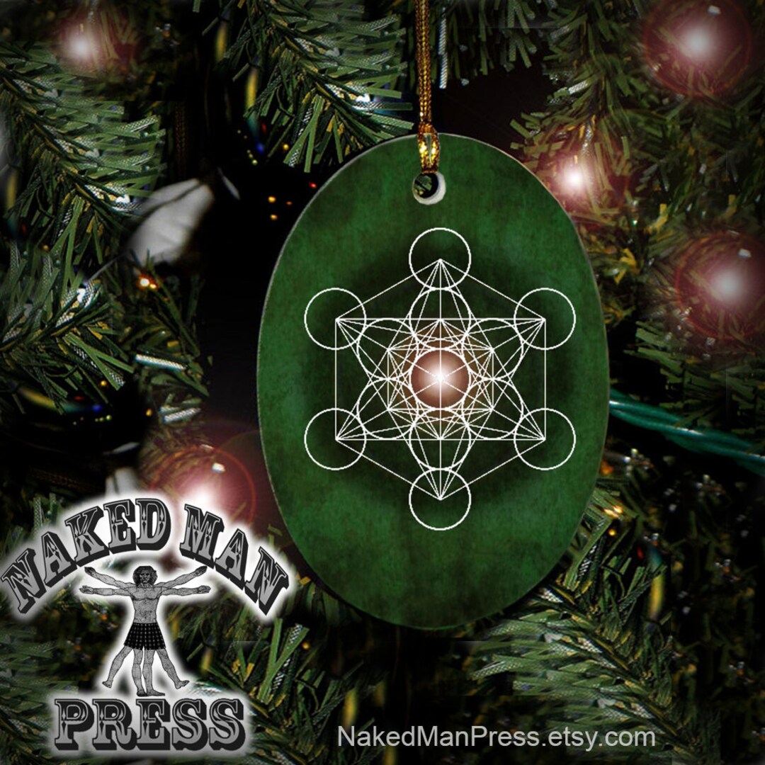 Metatron's Cube Ornament Sacred Geometry Mandala - Etsy
