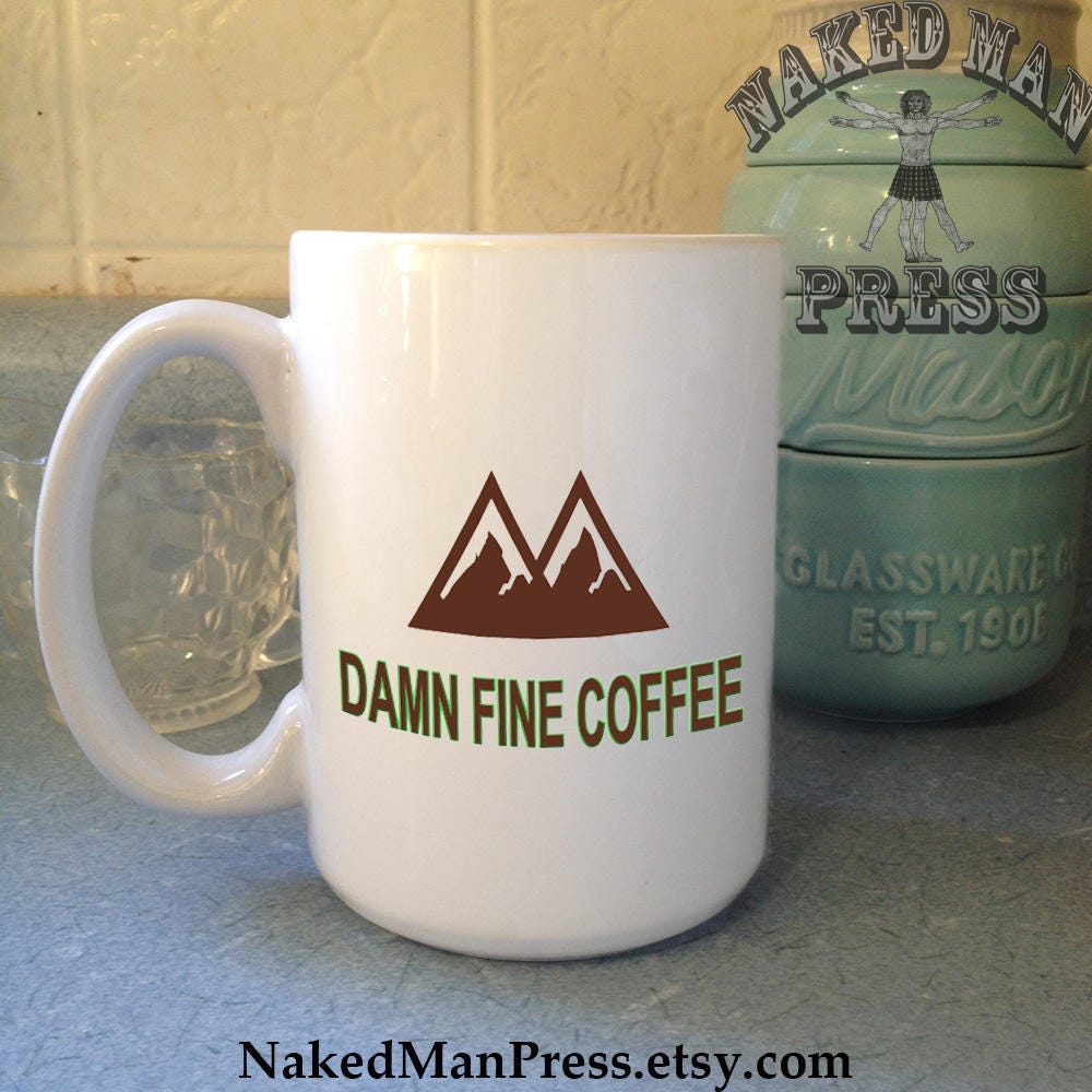 Twin Peaks Damn Good Coffee French Press 16 oz Stainless Steel