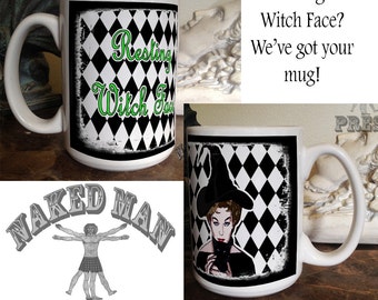 Resting Witch Face, 15 oz Coffee Mug