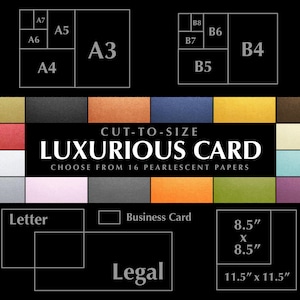 Pearlescent Card Iridescent Card Luxurious Card A3 A4 A5 A6 A7 More Luxury Birthday Card Assorted for Papercraft & Scrapbooking Craft Supply