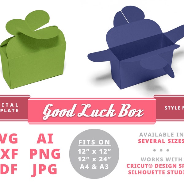 GOOD LUCK BOX Gift Box Irish St Patrick Paper Box Little Box Ring Bearer Box Papercraft Party Favor Boxes Jewelry Packaging Be My Bridesmaid