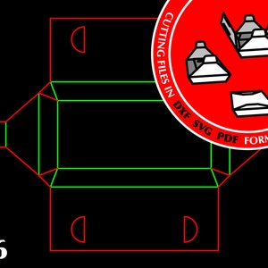 Chocolate Box with Reusable Locks Box Svg Gift Box Template Cutting File For Silhouette Cricut Design Space Gift Box Vector