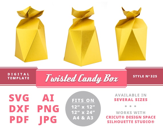Download Twisted Candy Box Svg Instant Download Printable Digital Box Etsy