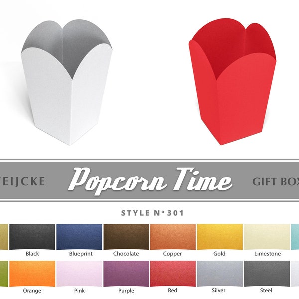 Pink Popcorn Box Etsy