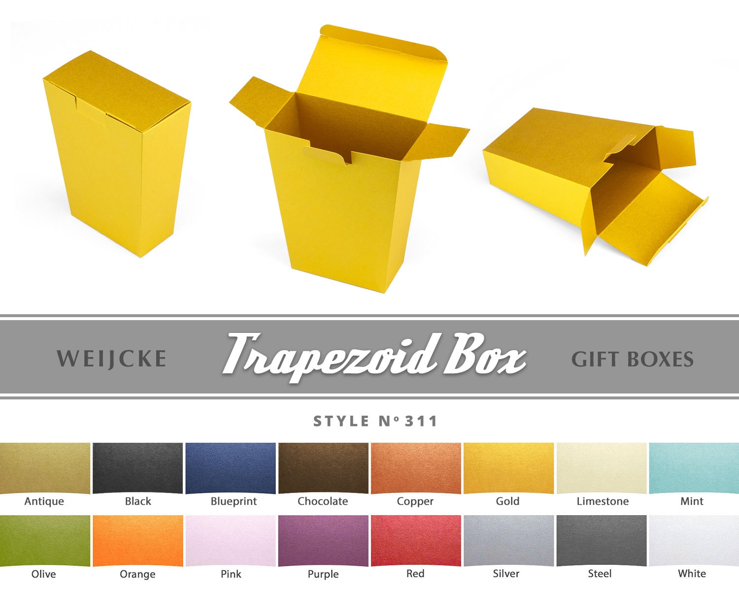 TRAPEZOID BOX Gift Boxes DIY Box Ready to Send Groomsmen Box Etsy