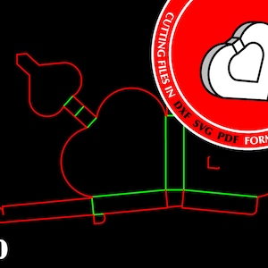 HEART Treat Gift Box Svg Cricut Silhouette Dxf Heart Box Template Wedding Favor Box DXF Box Treat Box Svg Box Download Svg For Box
