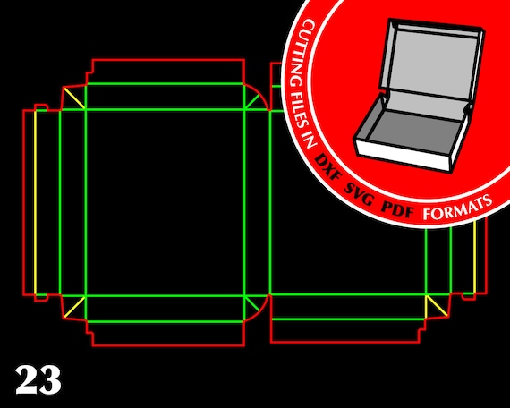 Download Treat Box With Lid Box Svg Gift Box Template Cricut Gift Boxes Etsy