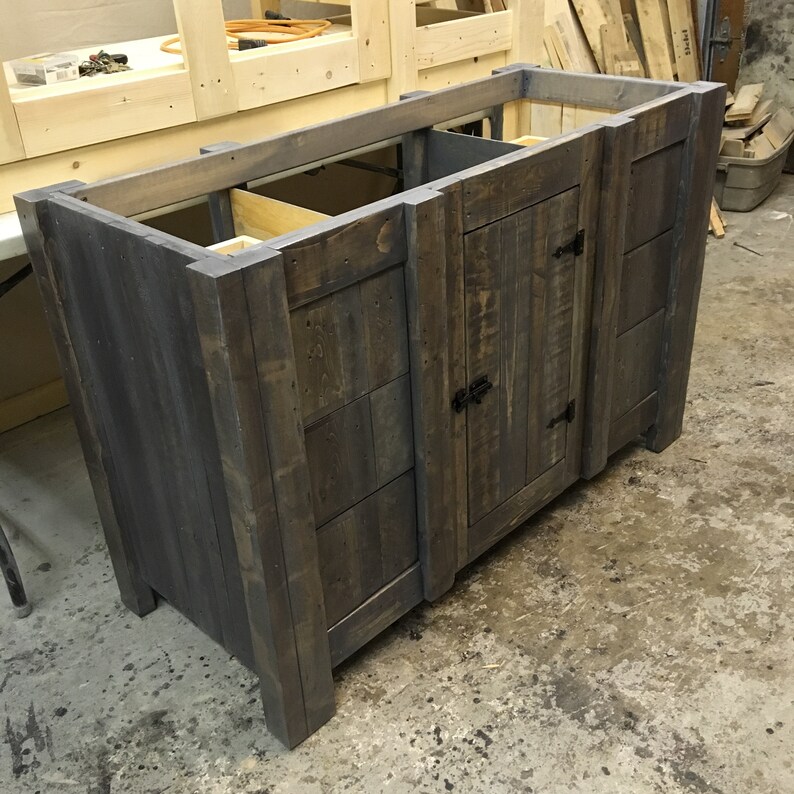 Reclaimed Wood Bathroom Vanity Etsy