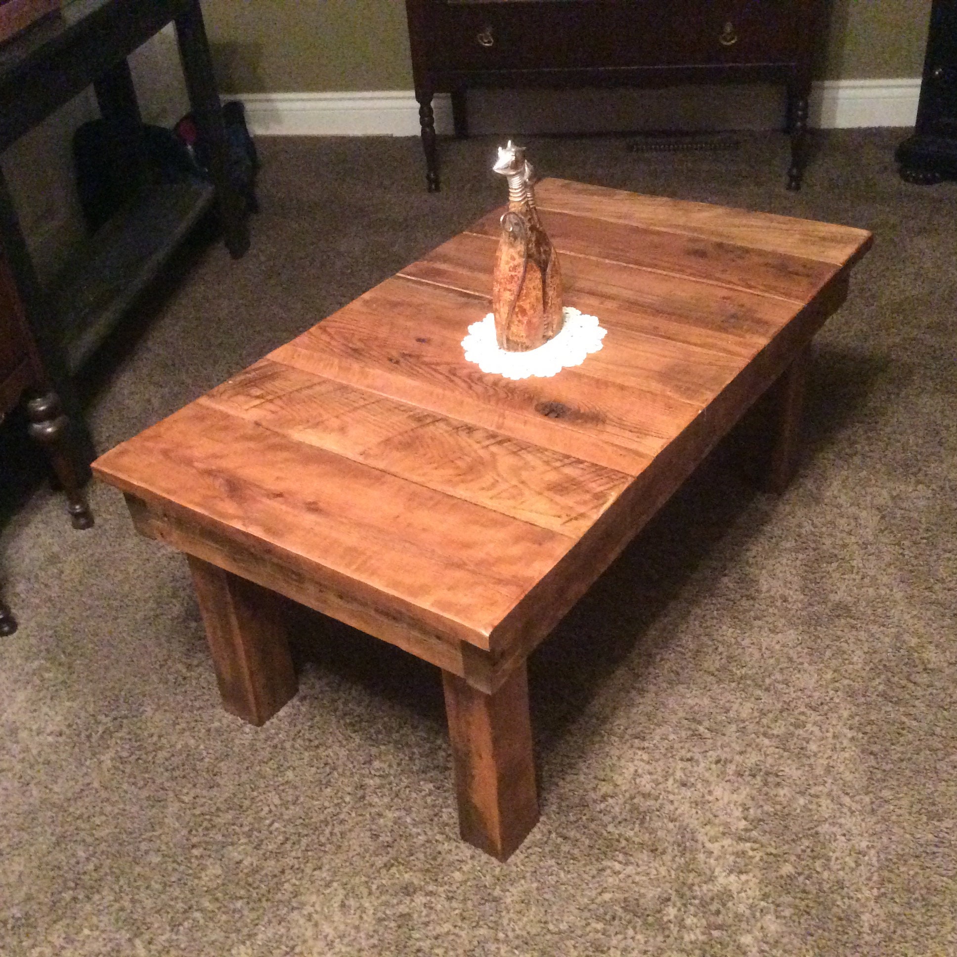Reclaimed Wood Rustic Coffee Table