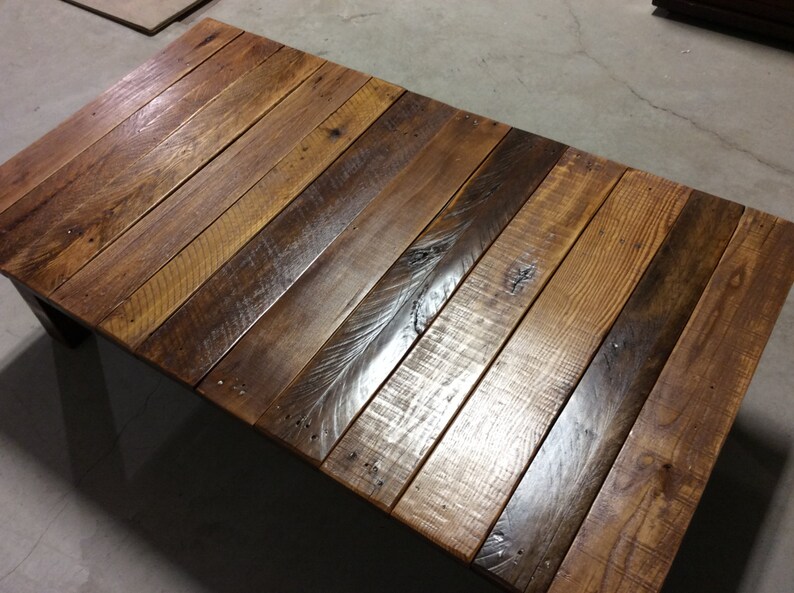 Large Reclaimed Wood Coffee Table Etsy Canada