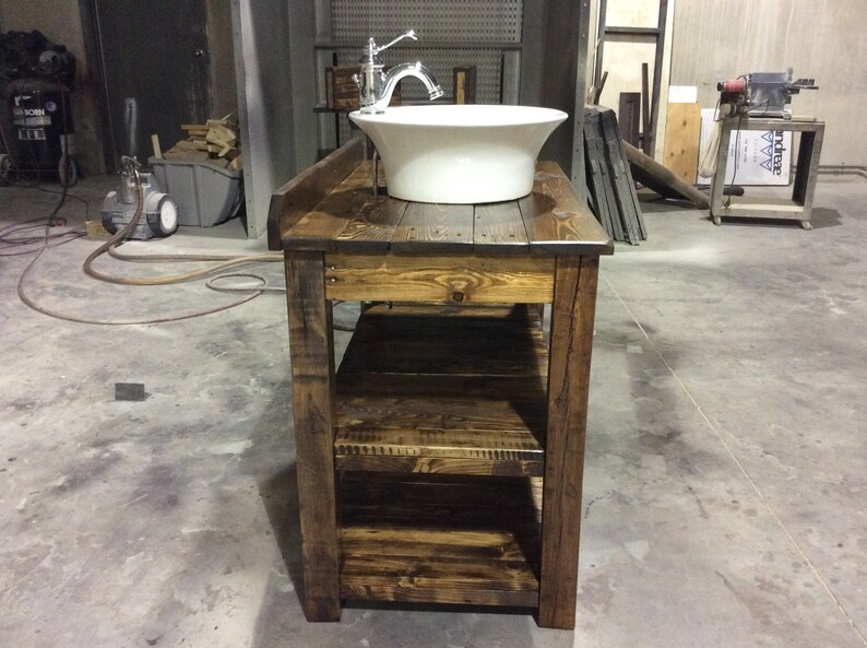 Custom Build Reclaimed Wood Bathroom Vanity Etsy