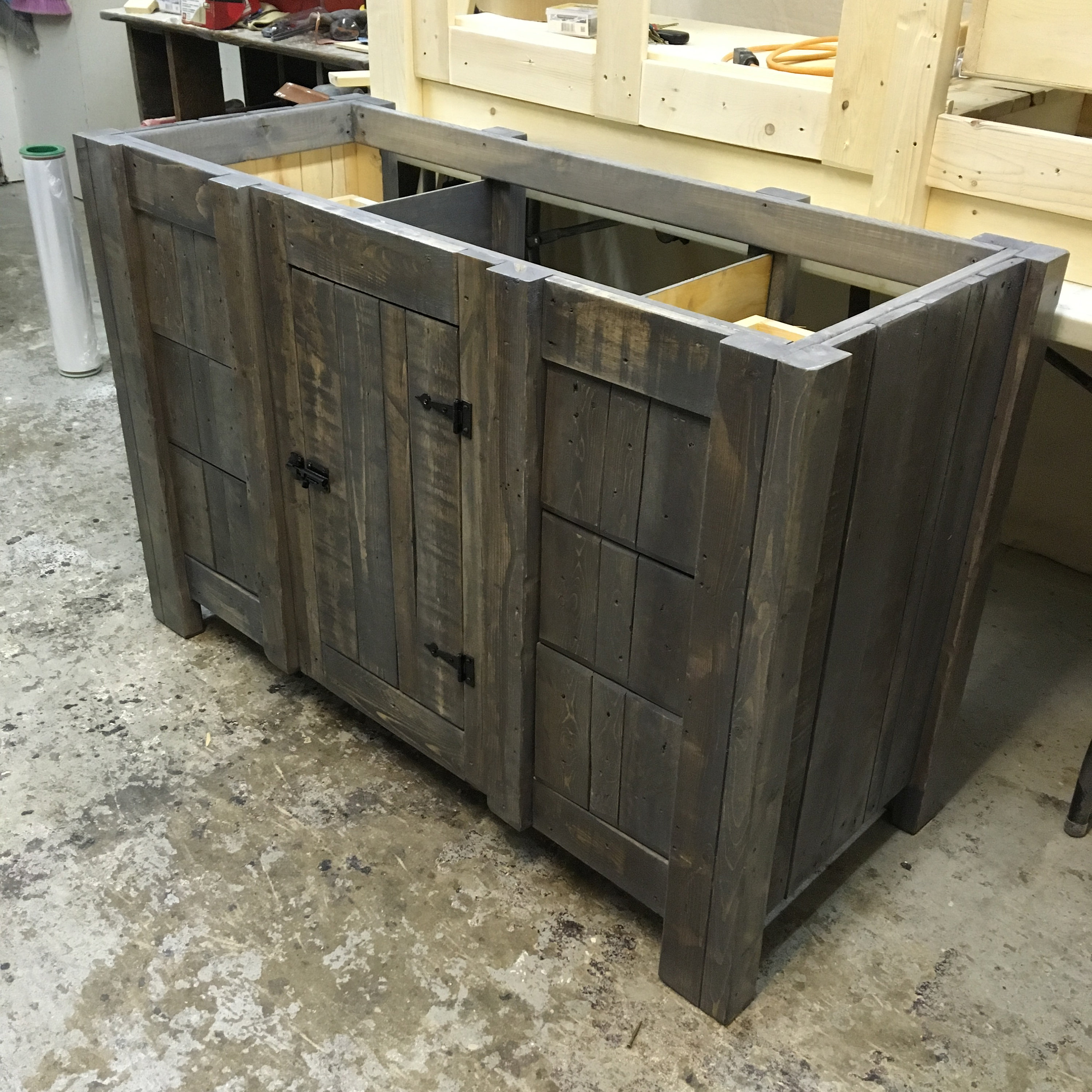 Reclaimed Wood Bathroom Vanity Etsy