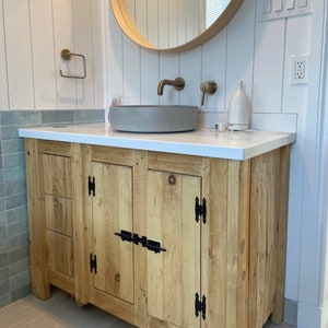 Reclaimed Wood Bathroom Vanity