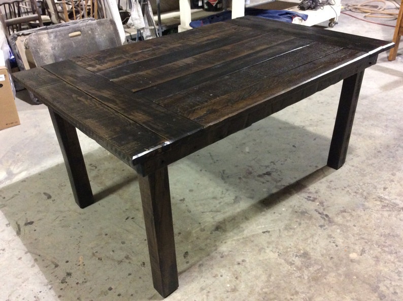 Custom Build Reclaimed Wood Dining Table Etsy Canada