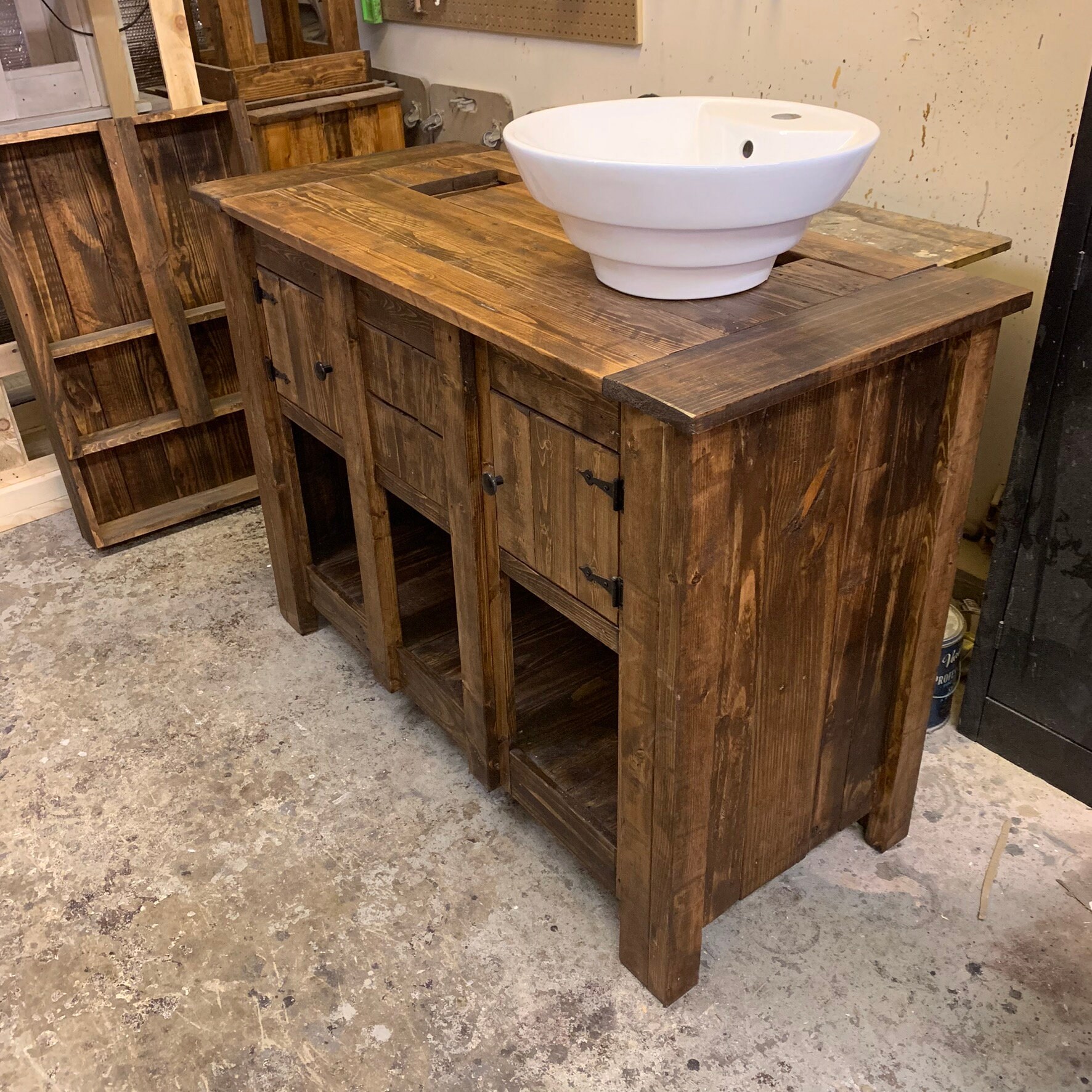 Reclaimed Wood Bathroom Vanities Etsy Canada