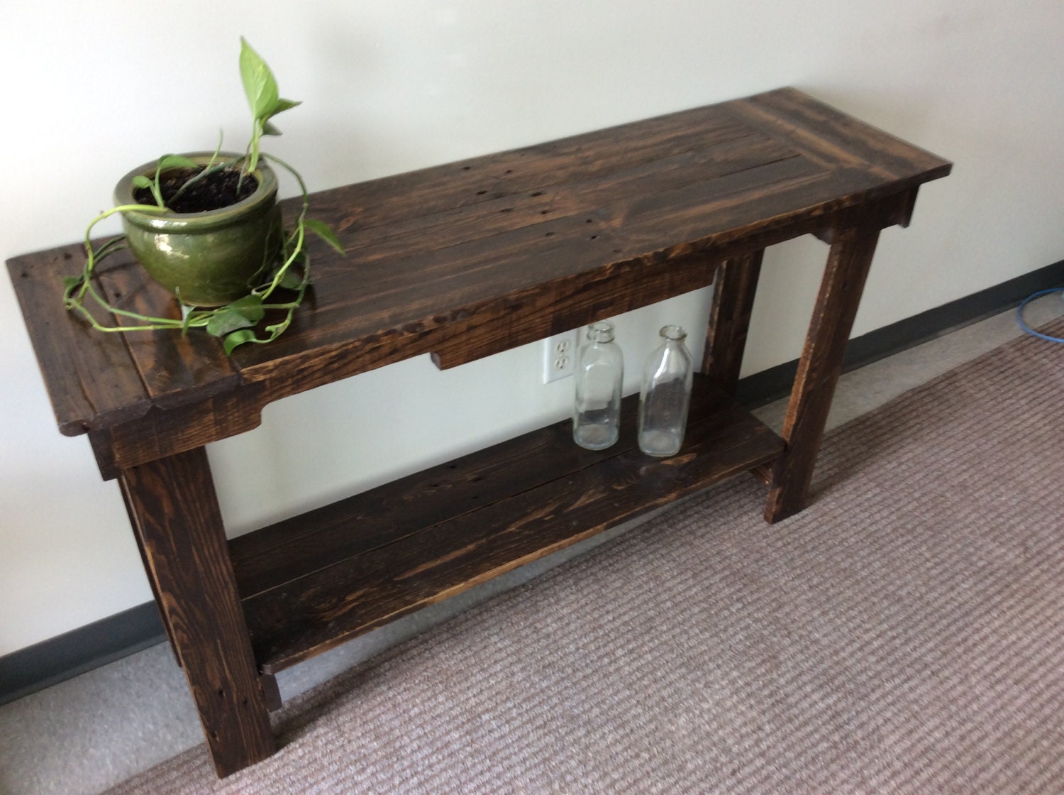 Reclaimed Wood Hallway Table Etsy Canada