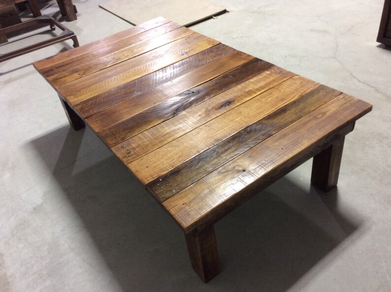 Large Reclaimed Wood Coffee Table Etsy Canada
