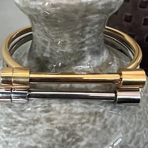 Screw Cuff  Nail Bracelet Silver Gold Rose Gold Black Bracelet Steel Nail Screw Polished Bar Bangle Women Men Hardware Bracelet