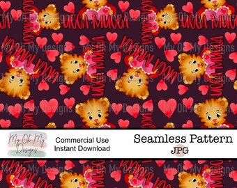 Valentines Day, Love - Seamless Pattern - JPG File - Digital Paper - Seamless Design - Seamless File - Digital Download