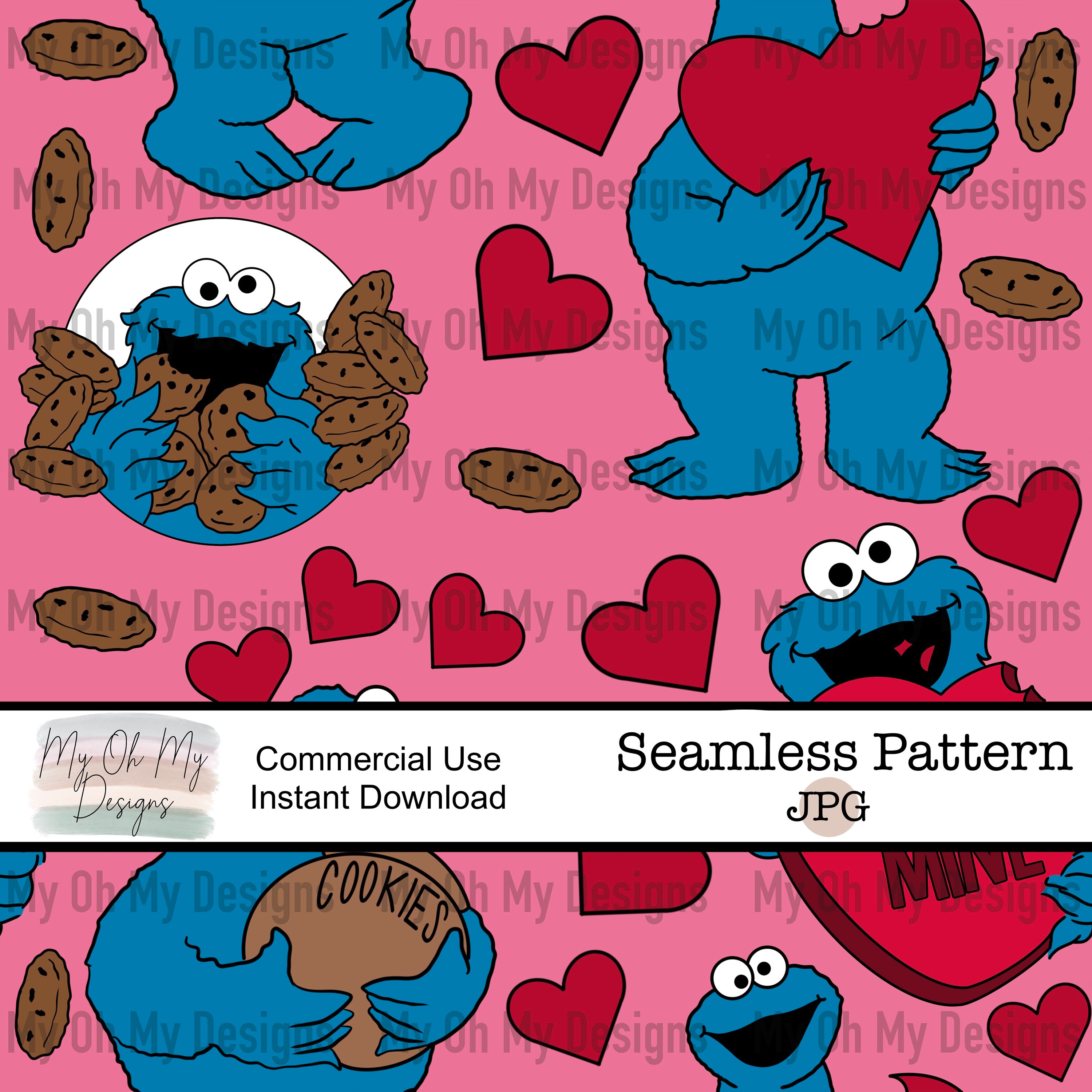 Valentines Day -  Seamless Pattern - JPG File - Digital Paper - Seamless Design - Seamless File - Digital Download