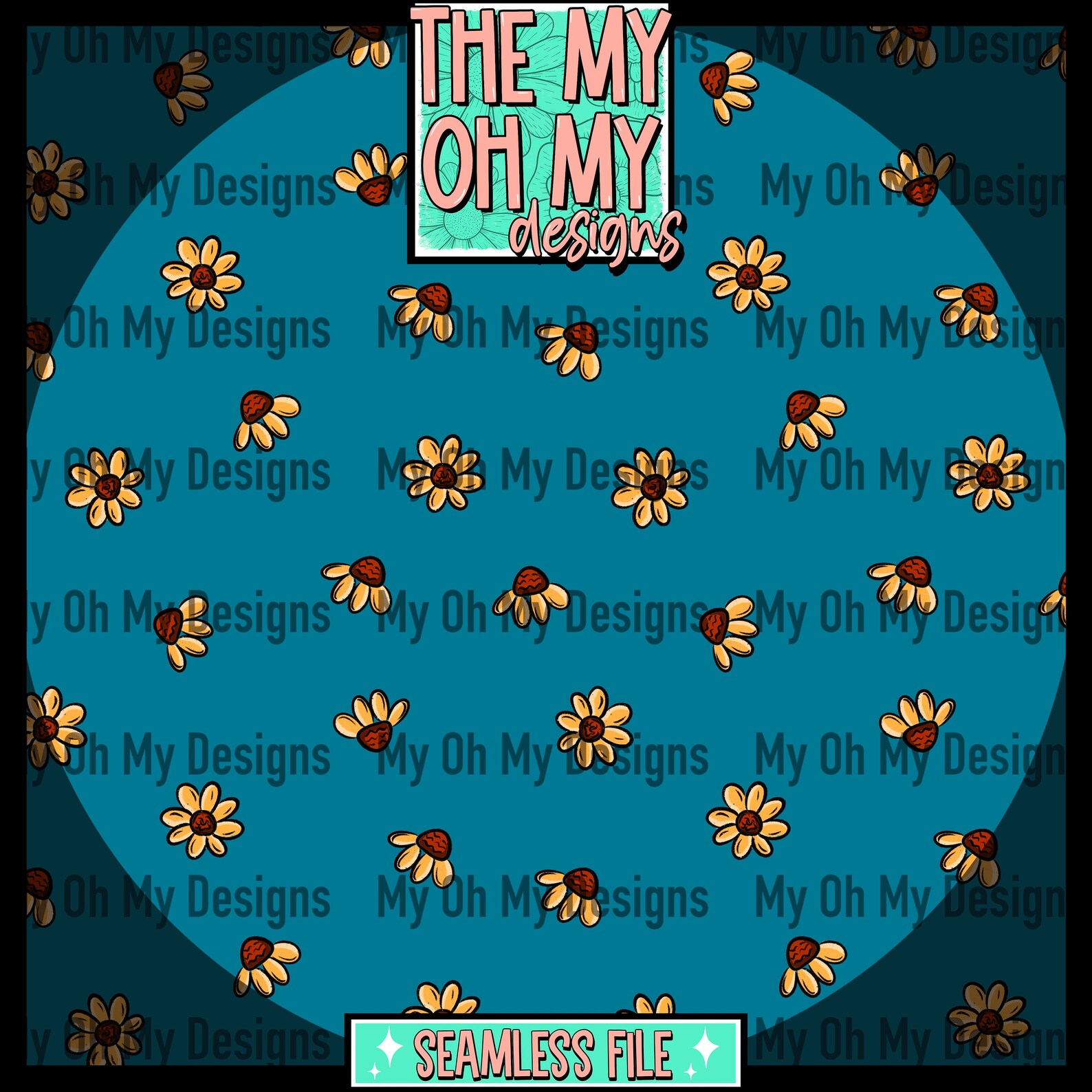 Dainty Flowers, Floral Seamless Pattern JPG File Digital Paper Etsy