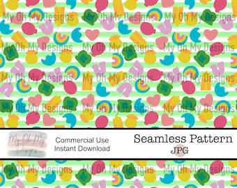St Patricks Day, St Pattys - Seamless Pattern - JPG File - Digital Paper