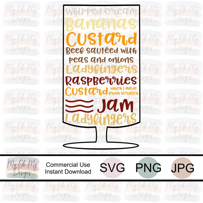 Download Rachels Thanksgiving Trifle Friends SVG File PNG File | Etsy