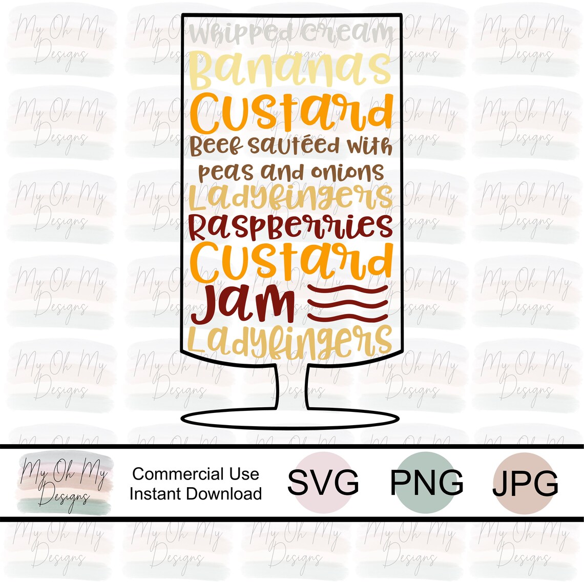 Download Rachels Thanksgiving Trifle Friends SVG File PNG File | Etsy