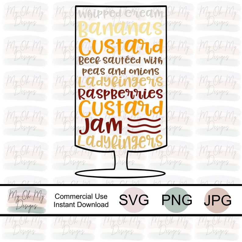 Download Rachels Thanksgiving Trifle Friends SVG File PNG File | Etsy