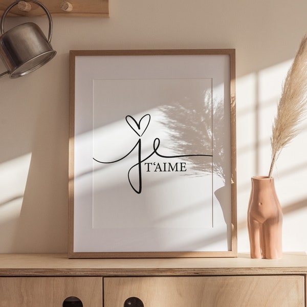 Je T'aime - Etsy