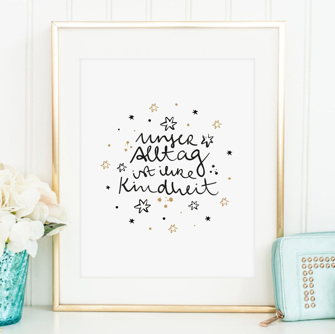Poster Kunstdruck Sprücheposter Print Artprint Wallart Etsy.de