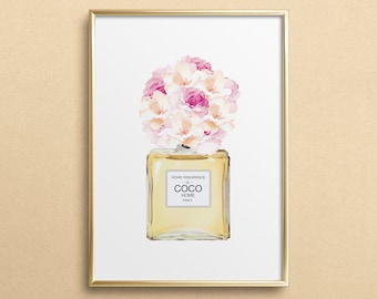 Poster, Print, Kunstdruck, Digitaldruck, Illustration: Home Fragrance - Blumen Illustration