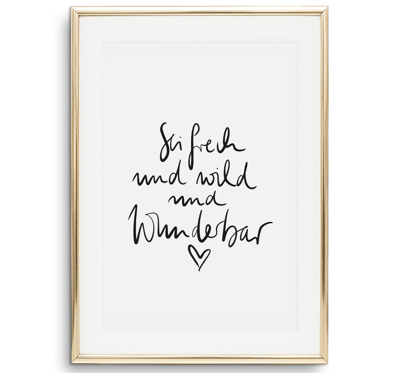 Kunstdruck Poster Print Sprücheposter Statement Zitat Etsy.de